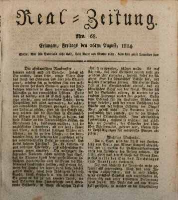 Erlanger Real-Zeitung Freitag 26. August 1814