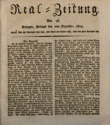 Erlanger Real-Zeitung Freitag 2. Dezember 1814