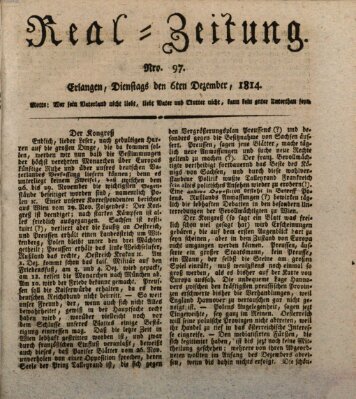 Erlanger Real-Zeitung Dienstag 6. Dezember 1814