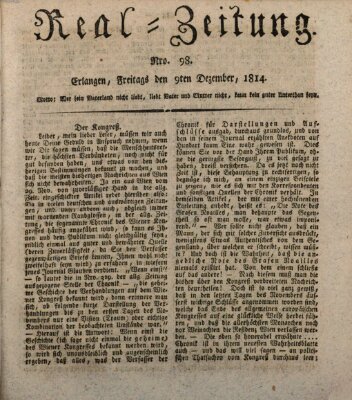 Erlanger Real-Zeitung Freitag 9. Dezember 1814