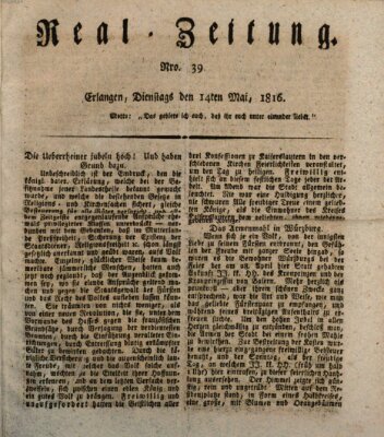 Erlanger Real-Zeitung Dienstag 14. Mai 1816