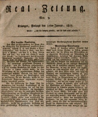 Erlanger Real-Zeitung Freitag 31. Januar 1817