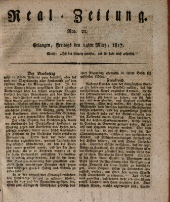 Erlanger Real-Zeitung Freitag 14. März 1817