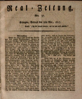 Erlanger Real-Zeitung Freitag 9. Mai 1817