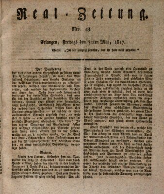 Erlanger Real-Zeitung Freitag 30. Mai 1817