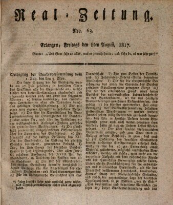 Erlanger Real-Zeitung Freitag 8. August 1817