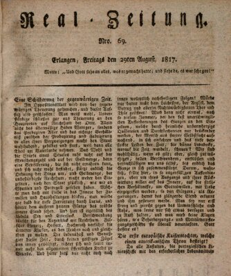 Erlanger Real-Zeitung Freitag 29. August 1817