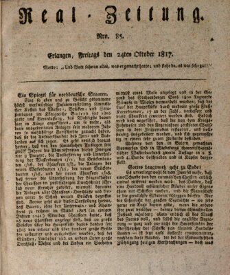 Erlanger Real-Zeitung Freitag 24. Oktober 1817