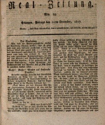 Erlanger Real-Zeitung Freitag 12. Dezember 1817