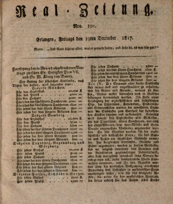 Erlanger Real-Zeitung Freitag 19. Dezember 1817