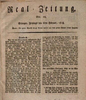 Erlanger Real-Zeitung Freitag 6. Februar 1818