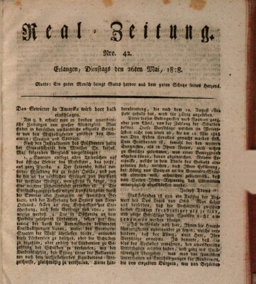 Erlanger Real-Zeitung Dienstag 26. Mai 1818