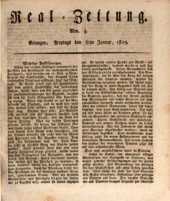 Erlanger Real-Zeitung Freitag 8. Januar 1819