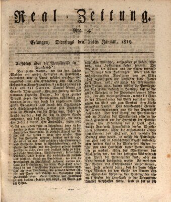 Erlanger Real-Zeitung Dienstag 12. Januar 1819