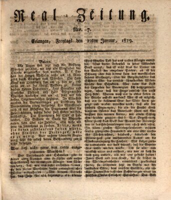 Erlanger Real-Zeitung Freitag 22. Januar 1819