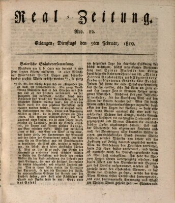Erlanger Real-Zeitung Dienstag 9. Februar 1819