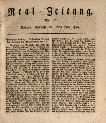 Erlanger Real-Zeitung Dienstag 16. März 1819