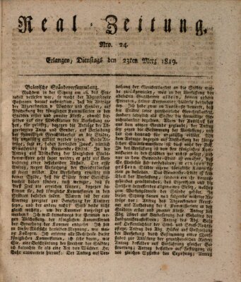 Erlanger Real-Zeitung Dienstag 23. März 1819