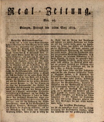 Erlanger Real-Zeitung Freitag 26. März 1819