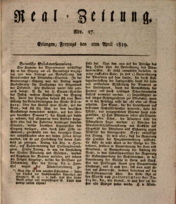 Erlanger Real-Zeitung Freitag 2. April 1819