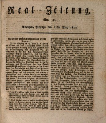 Erlanger Real-Zeitung Freitag 21. Mai 1819