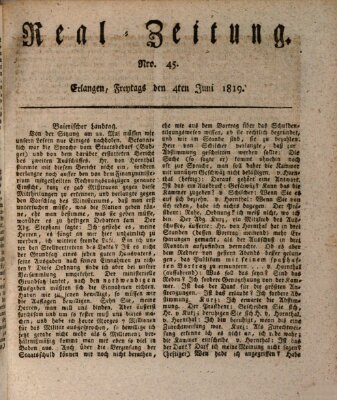 Erlanger Real-Zeitung Freitag 4. Juni 1819