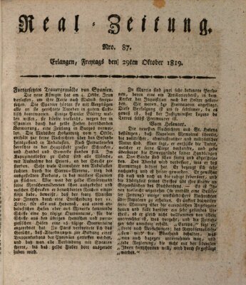 Erlanger Real-Zeitung Freitag 29. Oktober 1819