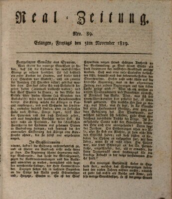 Erlanger Real-Zeitung Freitag 5. November 1819