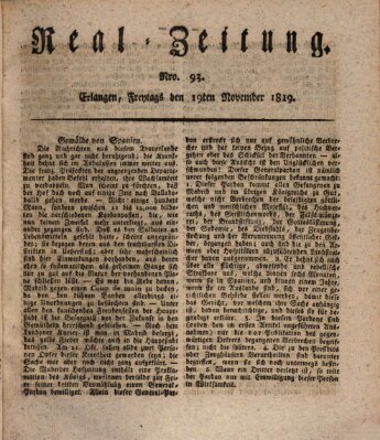 Erlanger Real-Zeitung Freitag 19. November 1819