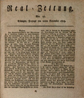 Erlanger Real-Zeitung Freitag 26. November 1819