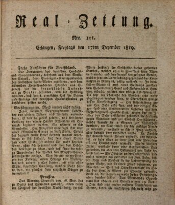 Erlanger Real-Zeitung Freitag 17. Dezember 1819