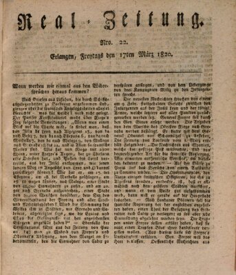 Erlanger Real-Zeitung Freitag 17. März 1820