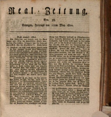 Erlanger Real-Zeitung Freitag 12. Mai 1820