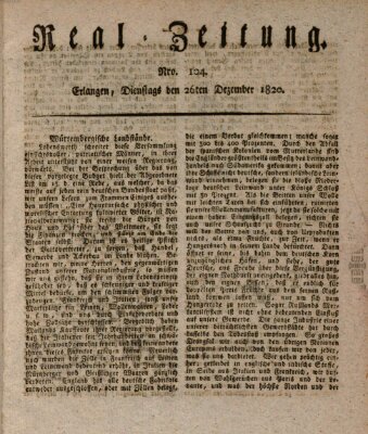 Erlanger Real-Zeitung Dienstag 26. Dezember 1820