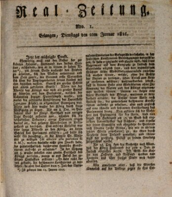 Erlanger Real-Zeitung Dienstag 2. Januar 1821