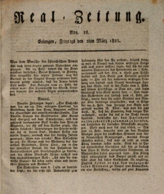 Erlanger Real-Zeitung Freitag 2. März 1821