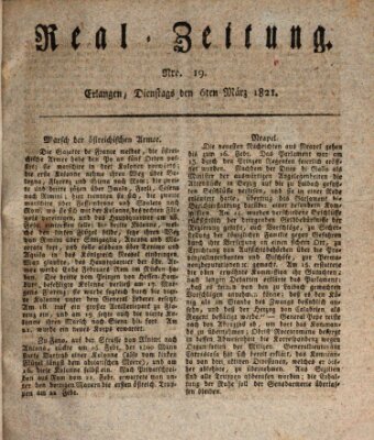 Erlanger Real-Zeitung Dienstag 6. März 1821