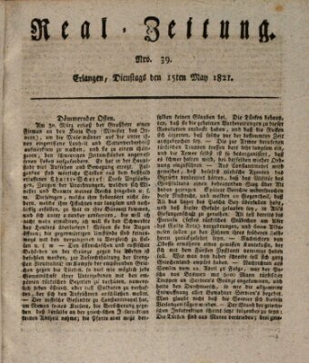 Erlanger Real-Zeitung Dienstag 15. Mai 1821