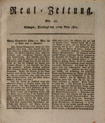 Erlanger Real-Zeitung Dienstag 22. Mai 1821