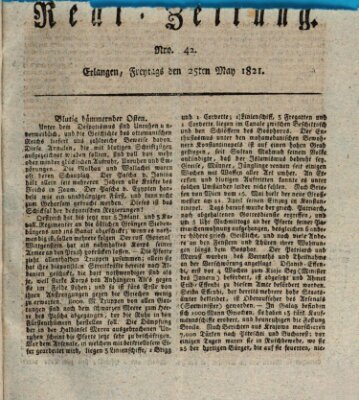 Erlanger Real-Zeitung Freitag 25. Mai 1821