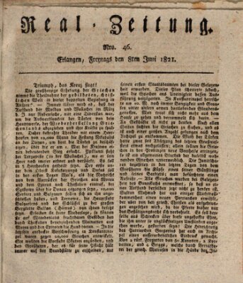 Erlanger Real-Zeitung Freitag 8. Juni 1821