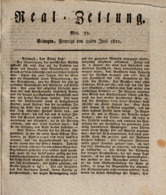 Erlanger Real-Zeitung Freitag 29. Juni 1821