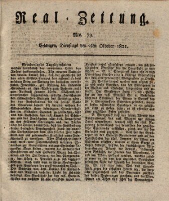 Erlanger Real-Zeitung Dienstag 2. Oktober 1821