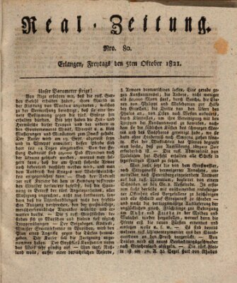 Erlanger Real-Zeitung Freitag 5. Oktober 1821