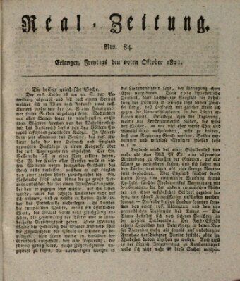 Erlanger Real-Zeitung Freitag 19. Oktober 1821