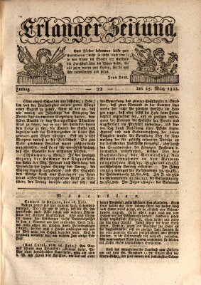 Erlanger Zeitung (Erlanger Real-Zeitung) Freitag 15. März 1822