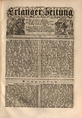 Erlanger Zeitung (Erlanger Real-Zeitung) Dienstag 25. Juni 1822