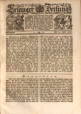 Erlanger Zeitung (Erlanger Real-Zeitung) Samstag 12. April 1823