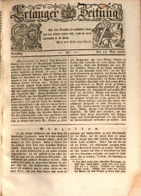 Erlanger Zeitung (Erlanger Real-Zeitung) Dienstag 13. Mai 1823