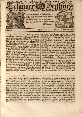 Erlanger Zeitung (Erlanger Real-Zeitung) Dienstag 16. Dezember 1823